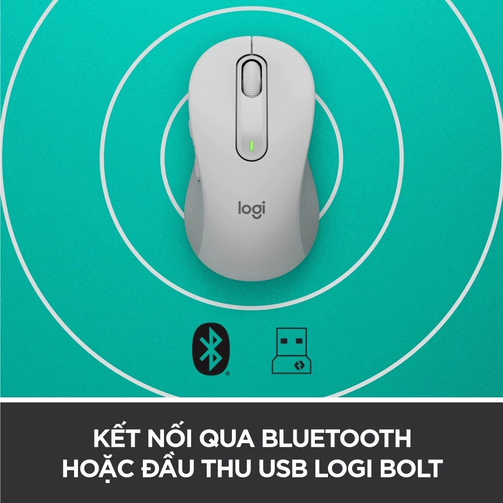 Chuột không dây Bluetooth, không tiếng ồn - Logitech M650/M650L, Chuột văn phòng, Bảo hành 1 năm - Ảnh 3